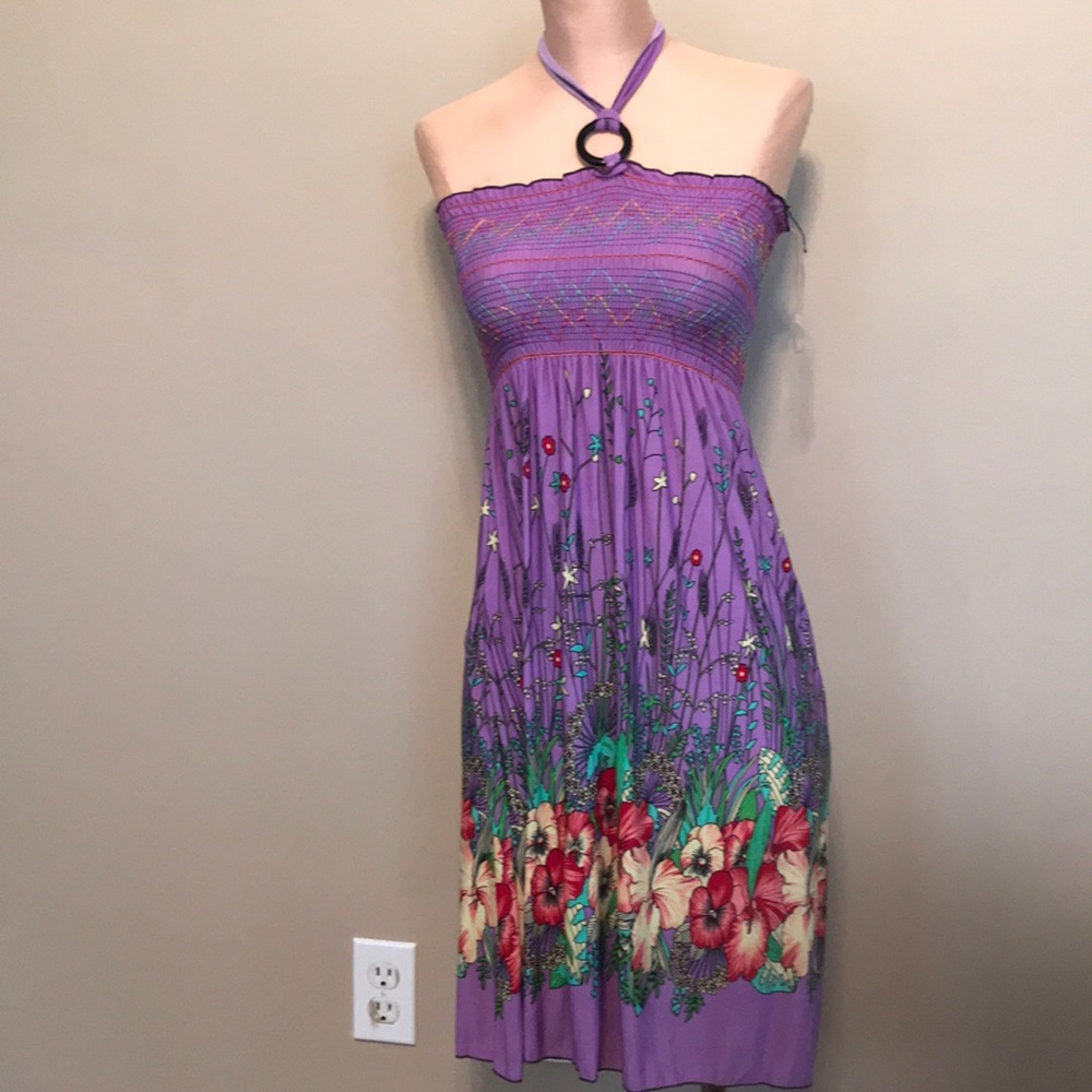 Paris Pink Halter-top mini dress
